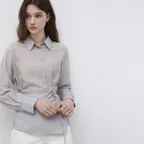 잇미샤 레이어드 랩 셔츠 블라우스 ITQ4YBL920_2colors