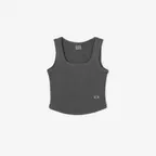 NBNGG2W472 / WOMEN 핏티드 스퀘어넥 나시티 (D/CHARCOAL)