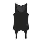 SLUB JERSEY SLEEVELESS TOP_ BLACK