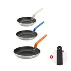 [포유홈] 드부이에 쵸크 프라이팬 크림20cm + 프렌치블루24cm + 오렌지28cm (핸들커버 증정)