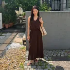 Halter-neck Layered Sleeveless dress O519_93