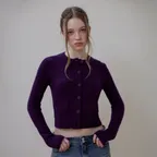 Double Pocket Cardigan [Purple]
