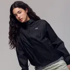 [지구 착용](W)LIGHTWEIGHT PACKABLE WINDBREAKER (BLACK)