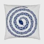 [VITRA] Graphic Print Pillows snake ultramarinf