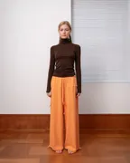 앙고라 언폴드 팬츠_Sunkissed Orange