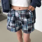 패치워크 쇼츠 반바지 (2colors)