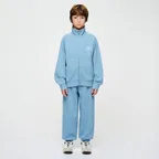 KIDS BEAR ZIP UP SWEAT SET-UP blue