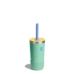 하이드로 플라스크 12온즈 354ml 키즈 텀블러 스트로캡앤부트 머메이드 그린