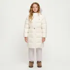 KIDS W LONG DOWN JACKET ivory