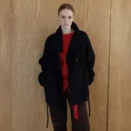 Wool Cowl Neck Belted Coat KW6WH3020_10