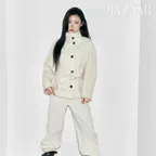 Structured Wool Belted Half Coat KW5WH8410_03