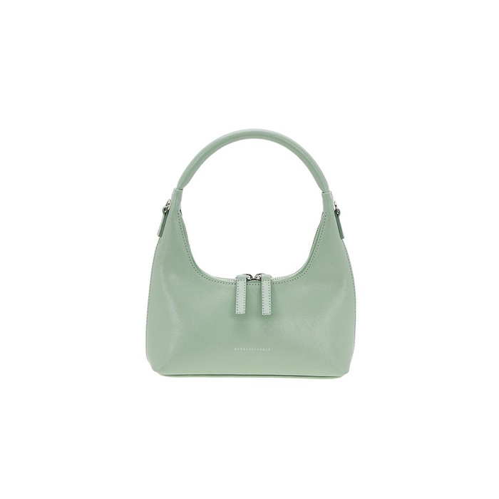 Hobo Mini Bag+Strap_Lime crinkle