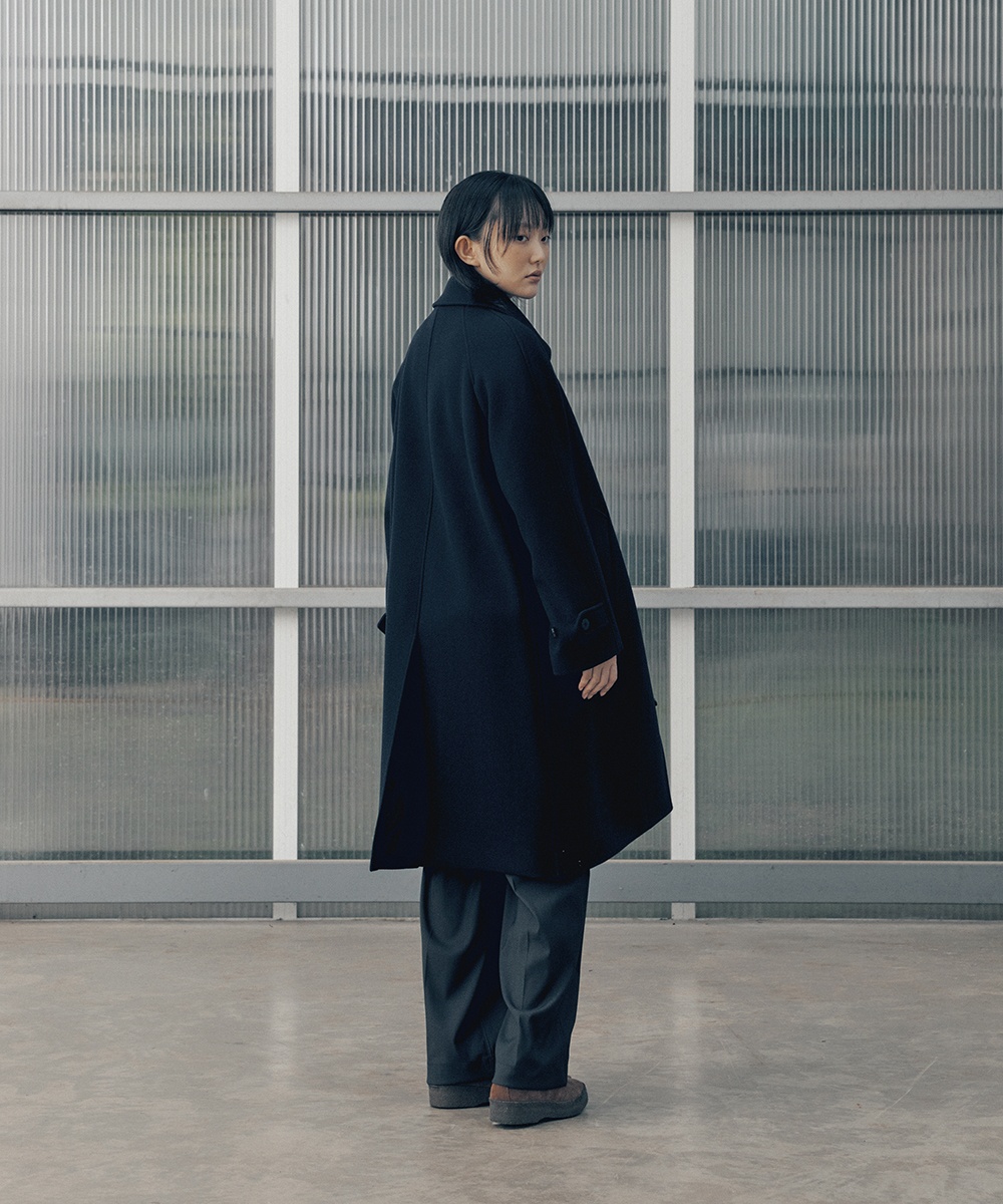 至高至高ATON Washed Cashmere Balmacaan Coat アウター