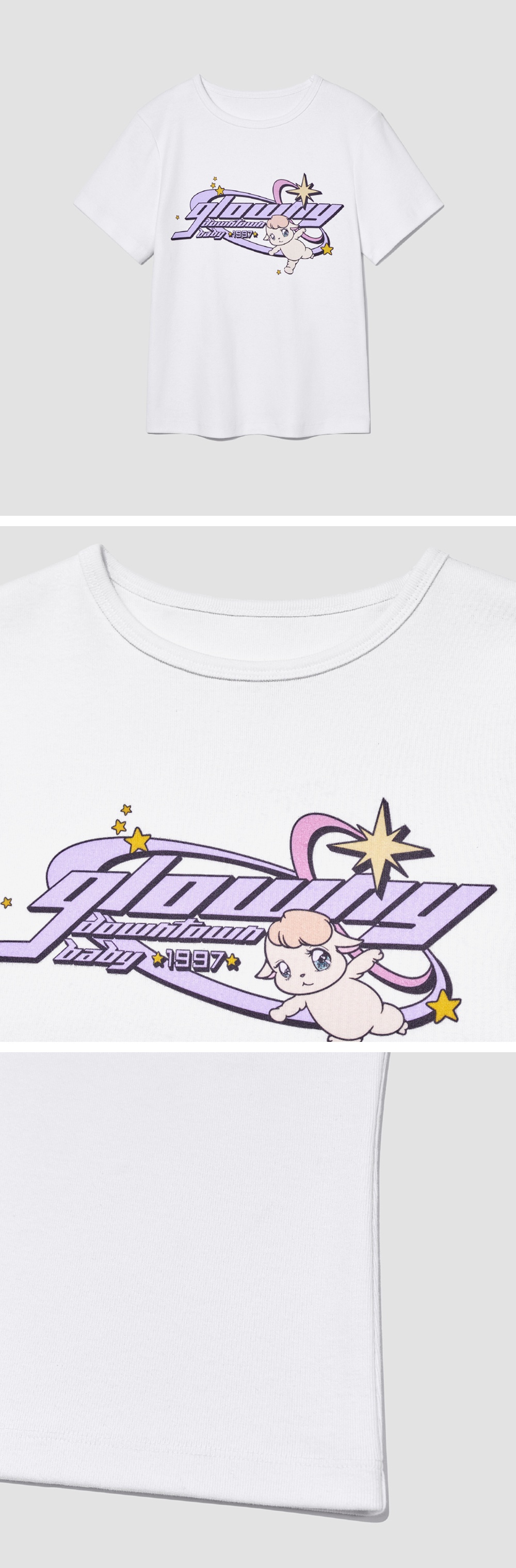 DOWNTOWN BABY TEE ver.2(LAVENDER) - 감도 깊은 취향 셀렉트샵 29CM